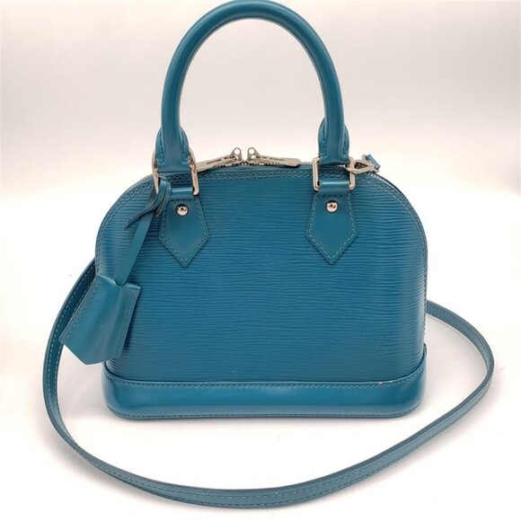 100% Authentic Louis Vuitton Alma Bb Epi Leather Satchel Bag 480-081024 - Picture 1 of 16